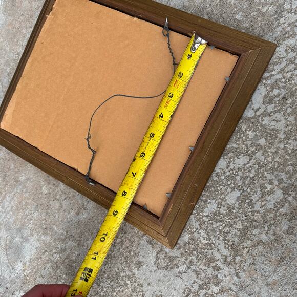 Vintage Gold Hanging Picture Photo Frame Wood Spoon Carved? 8x10 - HLN - Picture 2 of 3